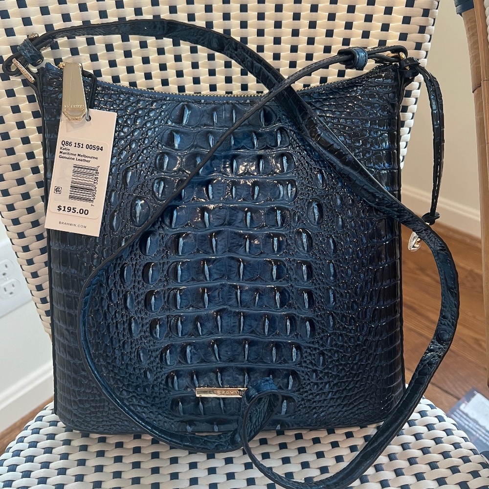 NWT Brahmin Katie Maritime Navy Melbourne